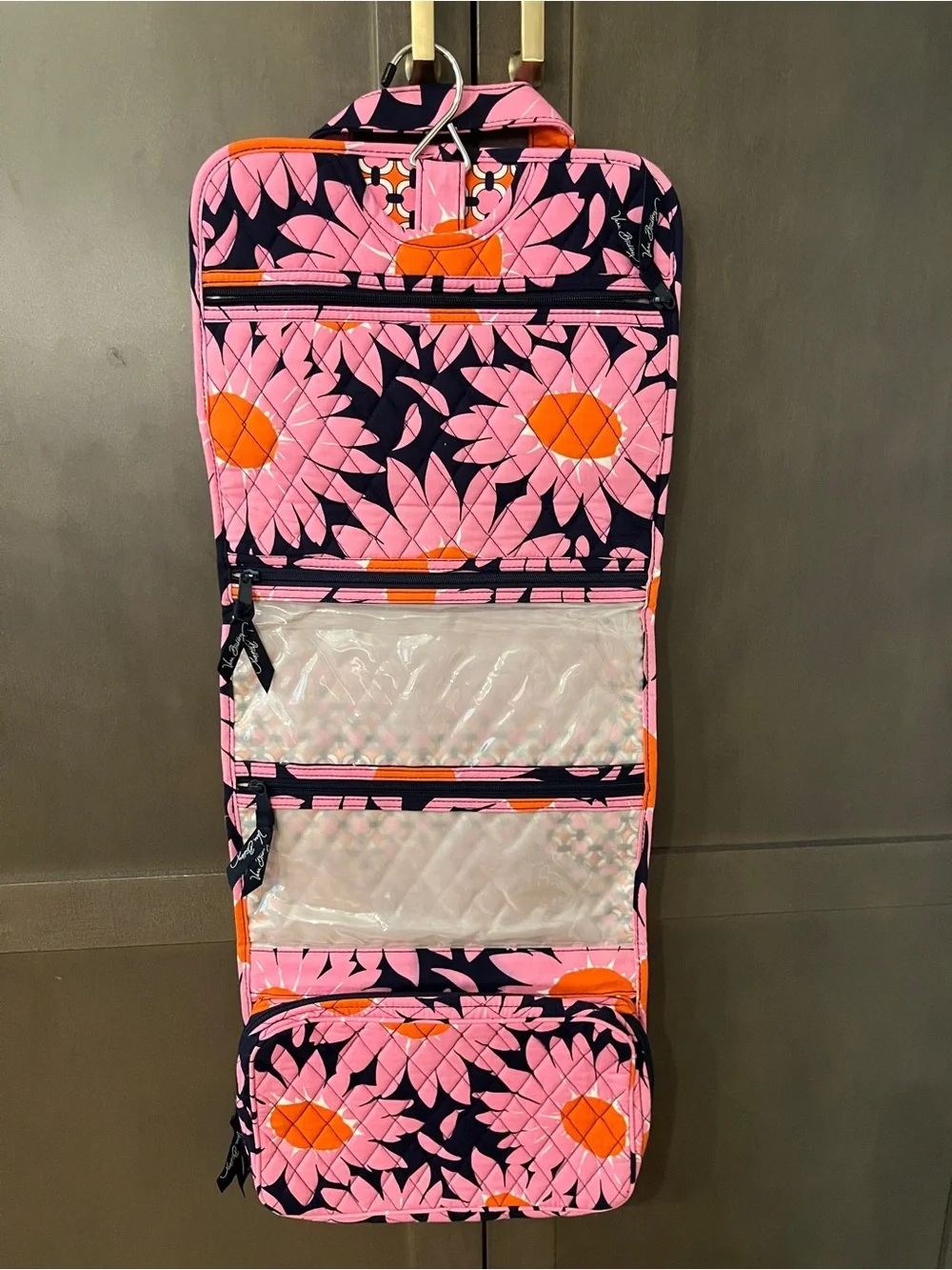 Vera Bradley Pink Floral Hanging Organizer